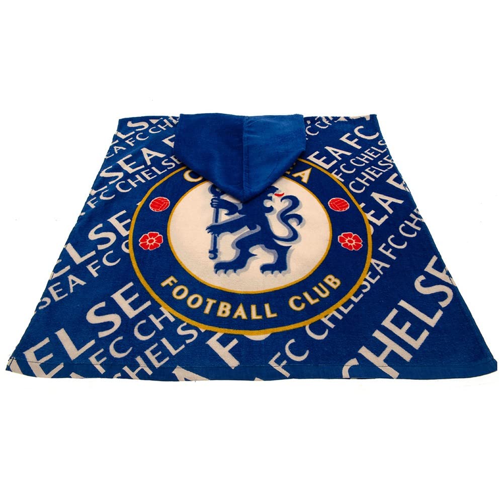 Chelsea F.C. bath poncho logo 60 x 120 cm blue
