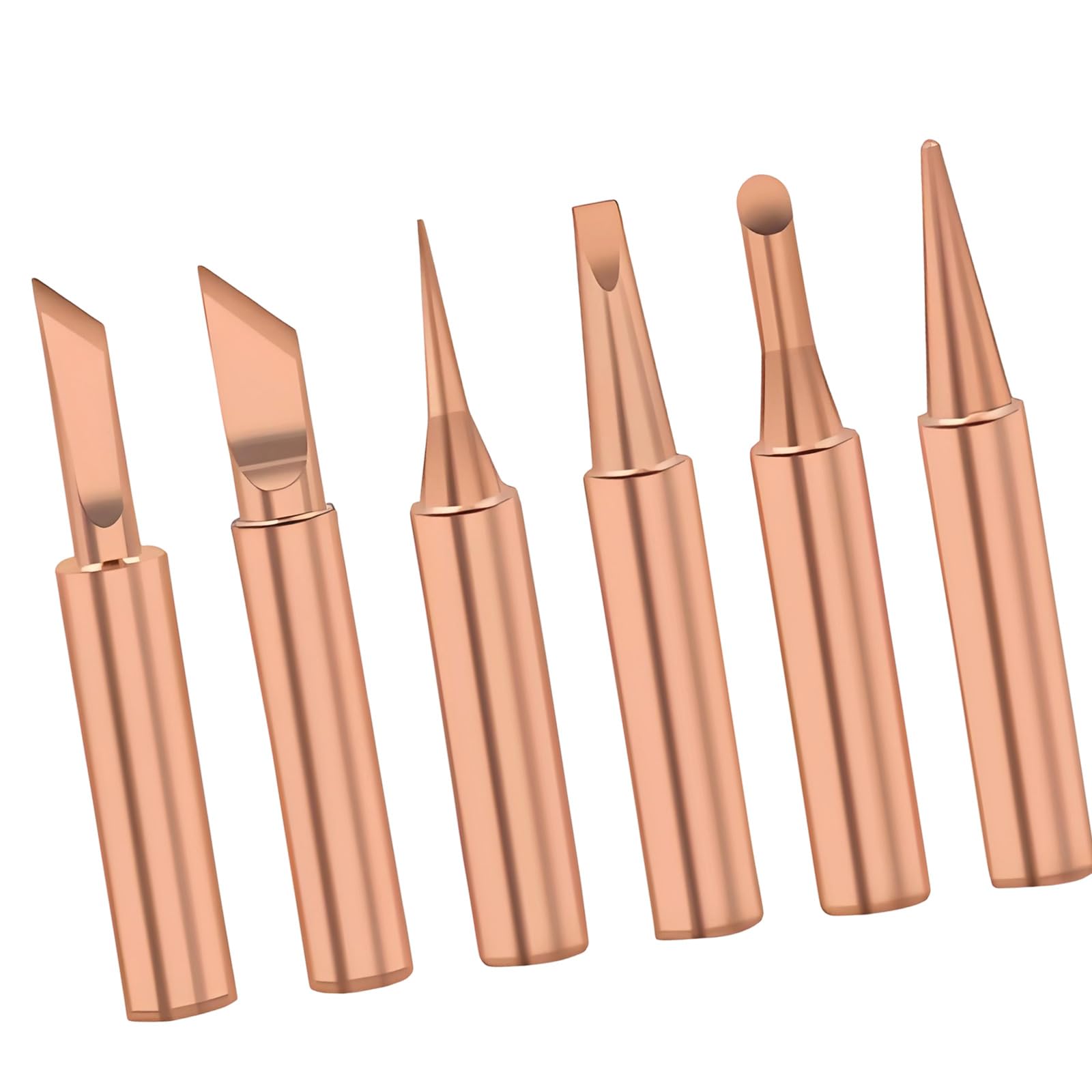 Xioang 6 Sticks Multipurpose Soldering Tip For Detailed Electronics Work Thermal Conductions Copper Solder Tip Welding