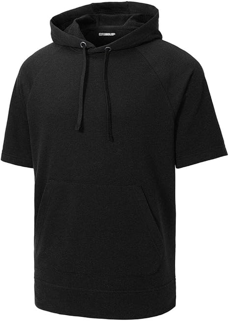 black short sleeve sweatshirt