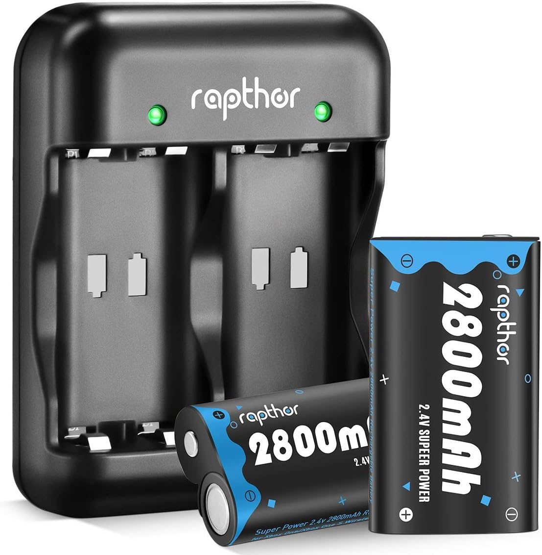 Amazon Com 2021 Upgraded 2800mah Xbox One Rechargeable Battery Pack Rapthor High Capacity Ni Mh Xbox Controller Battery With Fast Charger For Xbox One Xbox One S Xbox One X Xbox One Elite Wireless Controller Video Games