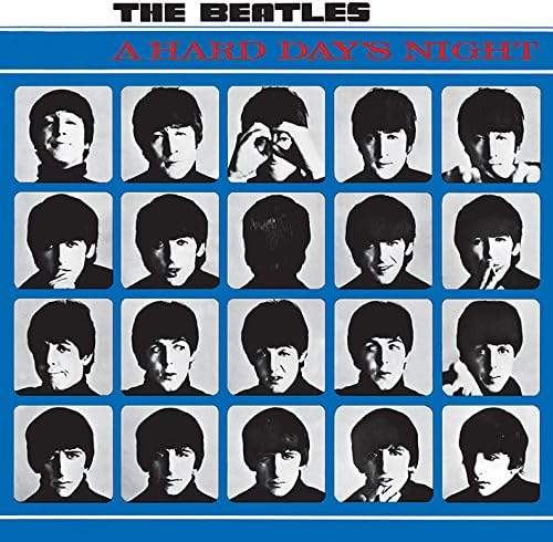 The Beatles (A Hard Days Night Album Cover Canvas Print, Multi Coloured, 40 x 40cm