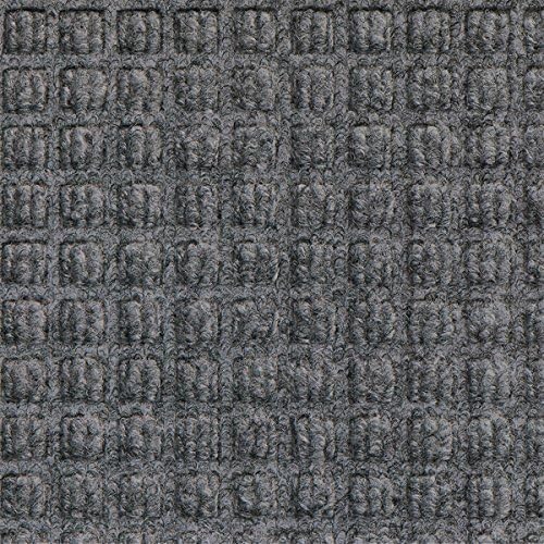 Waterhog Fashion Smooth Back Medium Gray 4' x 6' Drainable Entrance Mats
