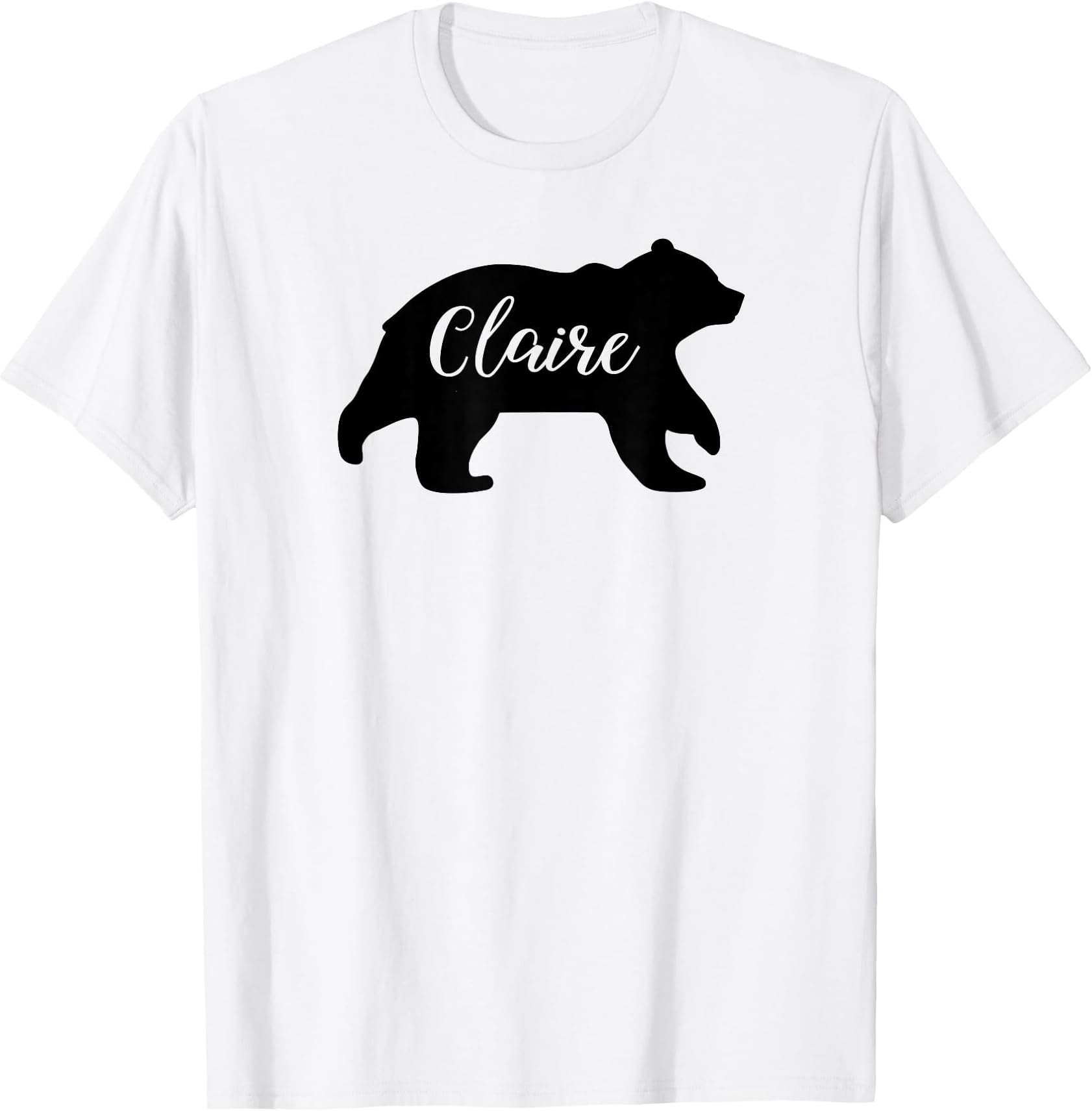 Claire Bear Name Silhouette T-Shirt