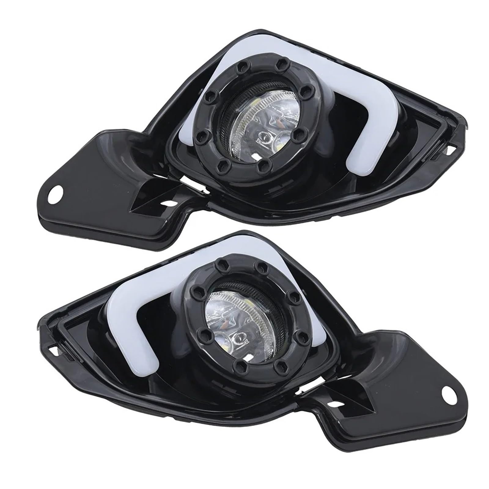 Antiniebla Delantero Para TOYOTA Para HIACE Para COMMUTER 2014 2015 2016 Luces Diurnas LED DRL Conjunto De Faros Antiniebla Luces Diurnas Señal De Giro Faro Antiniebla Delantero