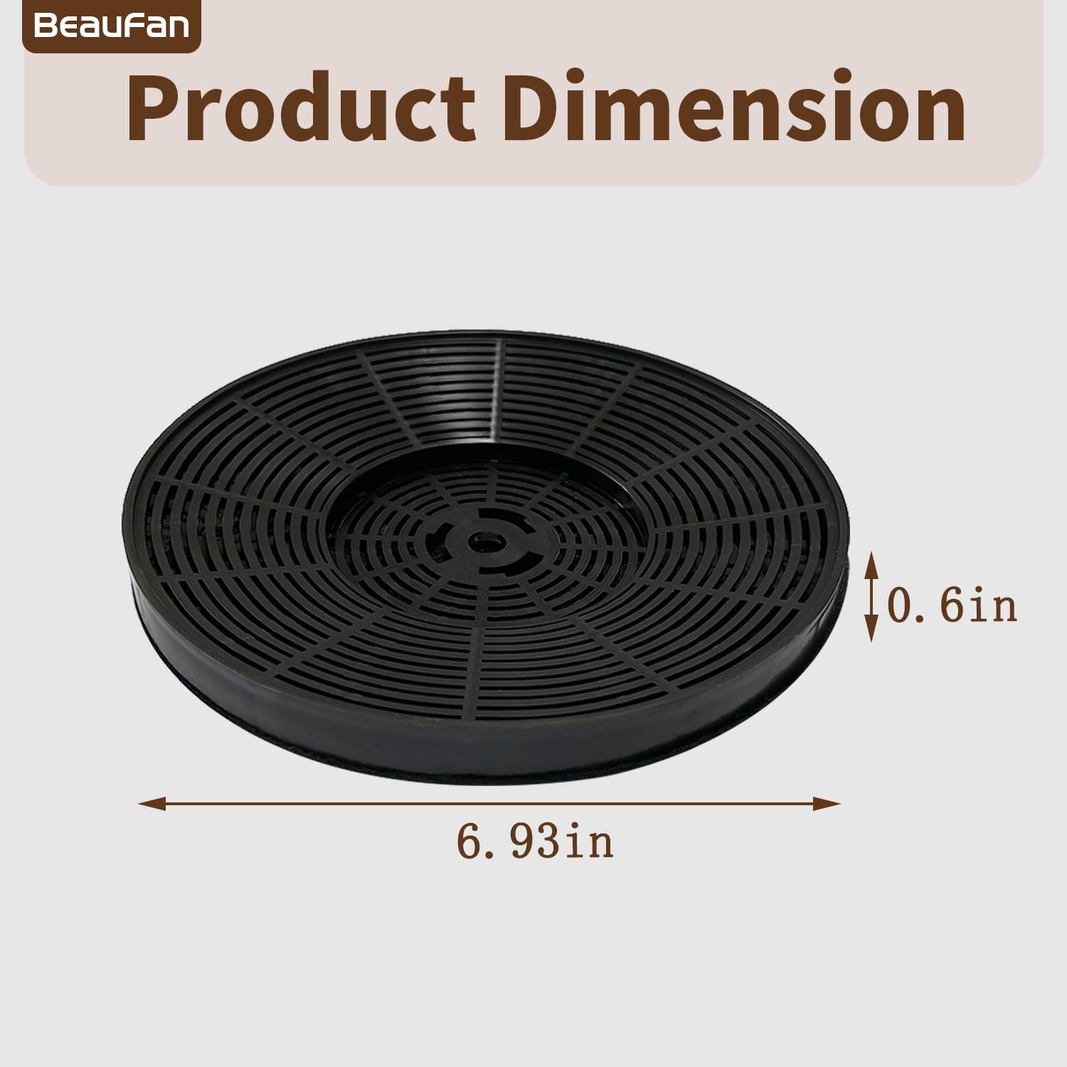 2 Pack CFK4 Carbon Filters Compatible with Cosmo Under Cabinet Range Hood 5MU30 / 5MU36, Also Fit for SNDOAS Range Hood ?US0475BPB / US0475NBK for COSMO CFK4
