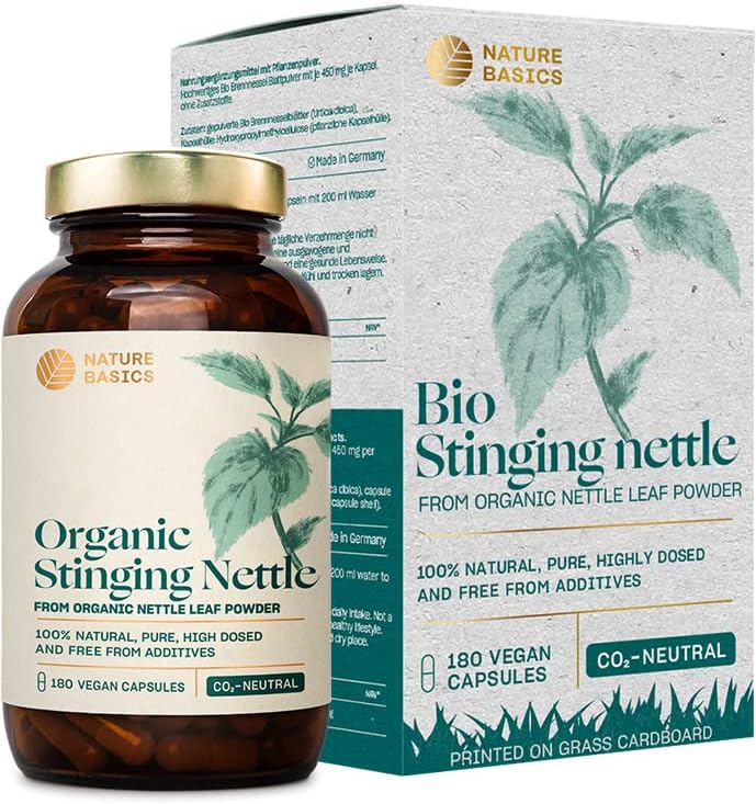 Nature Basics® Organic Nettle Certified & Sustainable in a jar 180