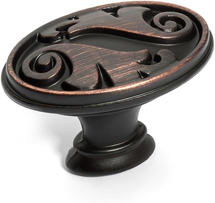 Dynasty Hardware K-81097-10B-25PK Cabinet Hardware Knob, Oil Rubbed Bronze, 25-Pack