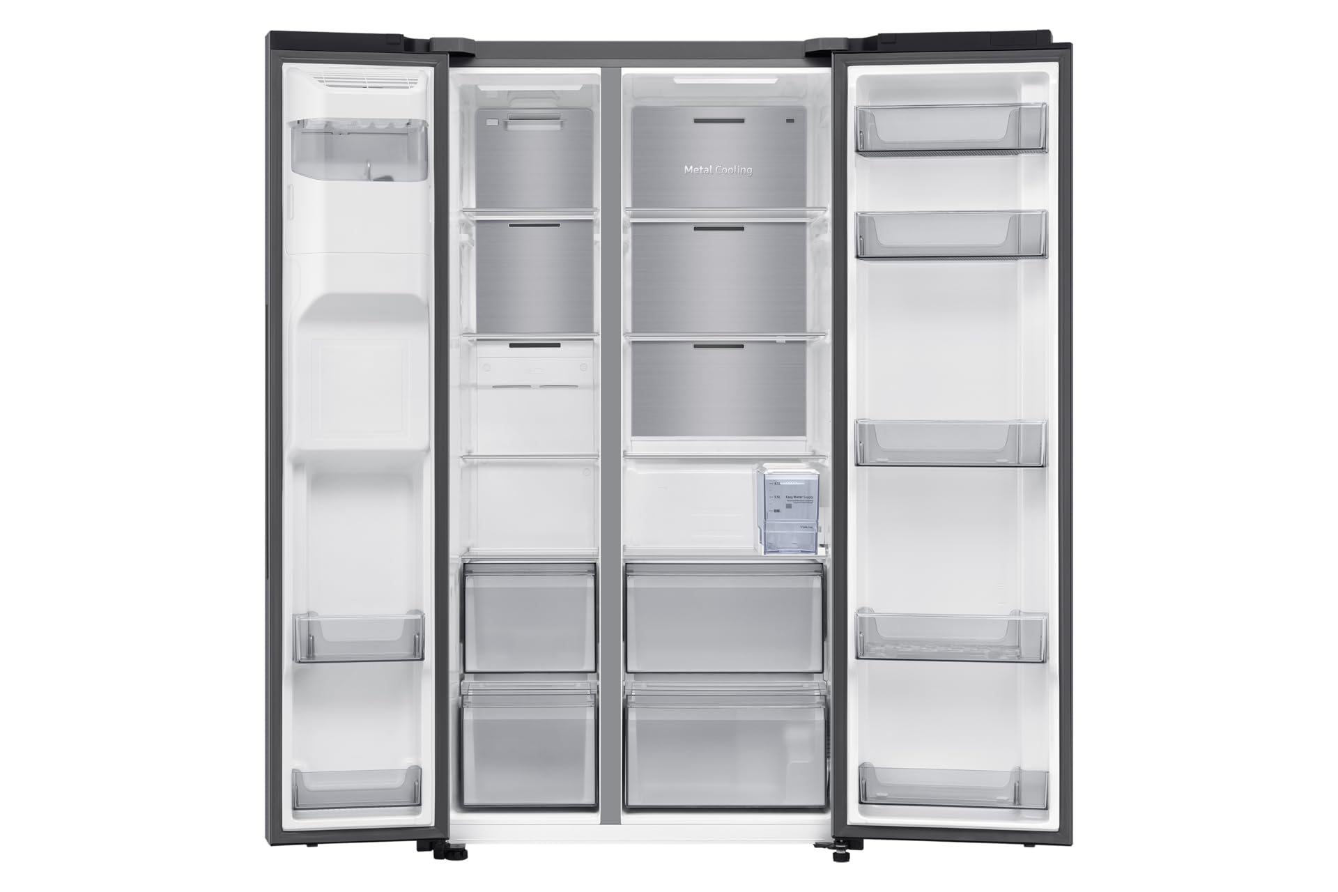 Samsung RS70F Side-by-Side mit Metal Cooling und Wassertank, EEK: E