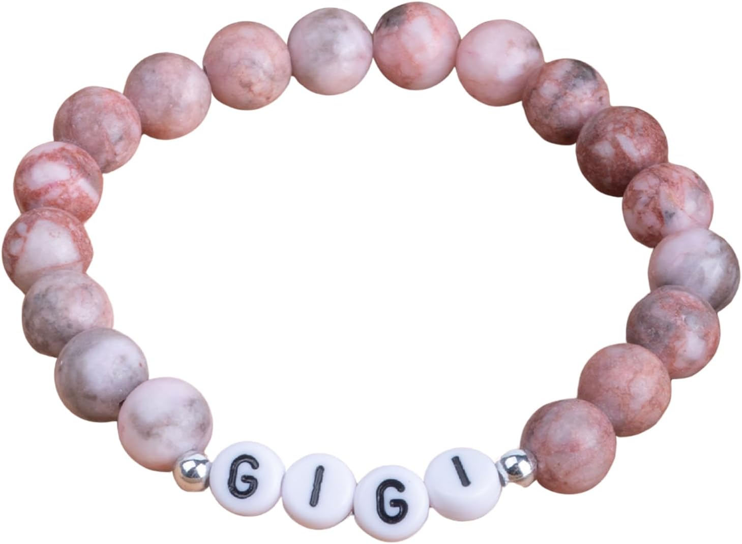 GIGI Gifts for Grandma, Natural Stone Bracelet,Personalized Gift from Granddaughter, Grandchildre,Unique Birthday, Christmas, Easter, Valentines Present