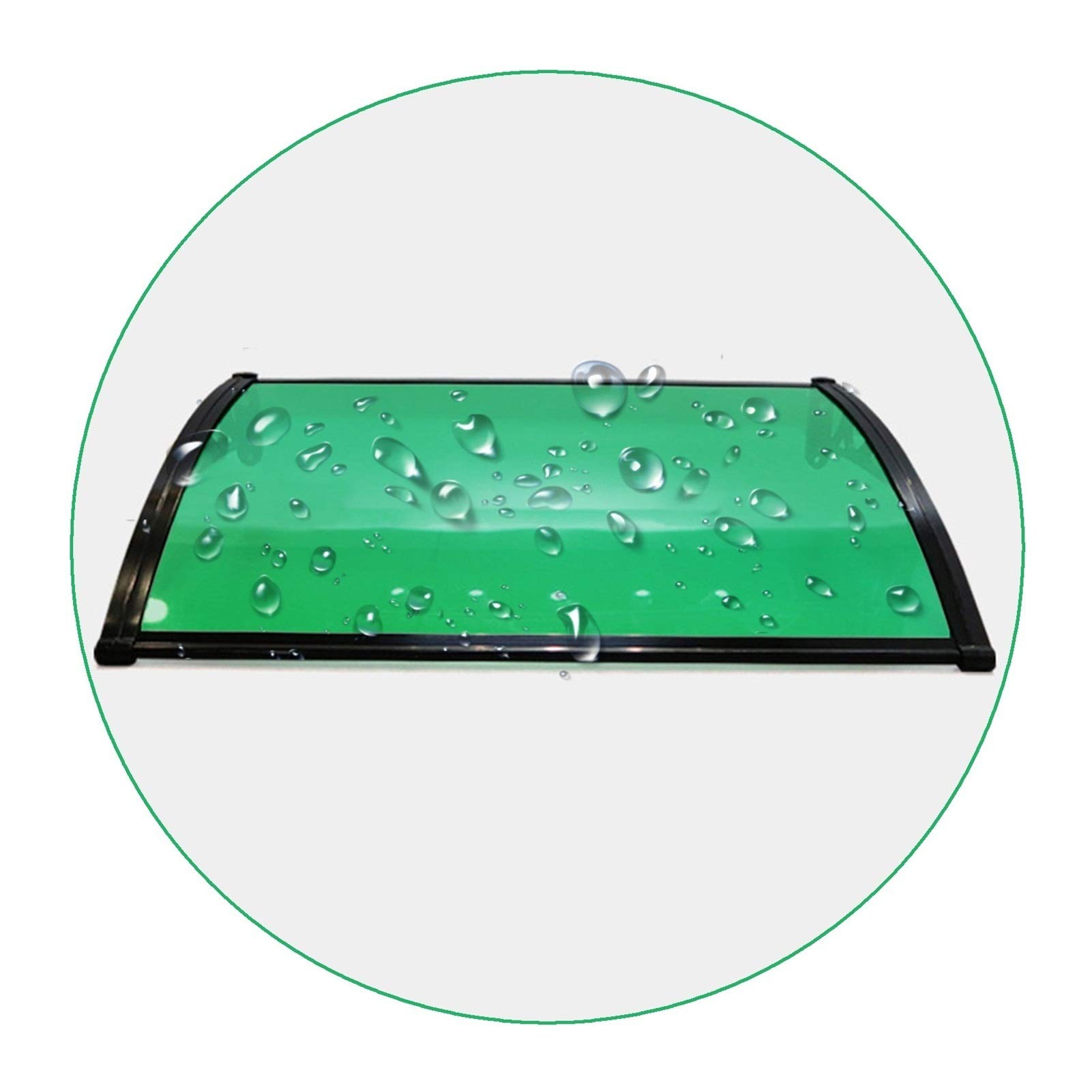 Auvent de porte de pluie anti-UV et marquise de fenêtre transparente