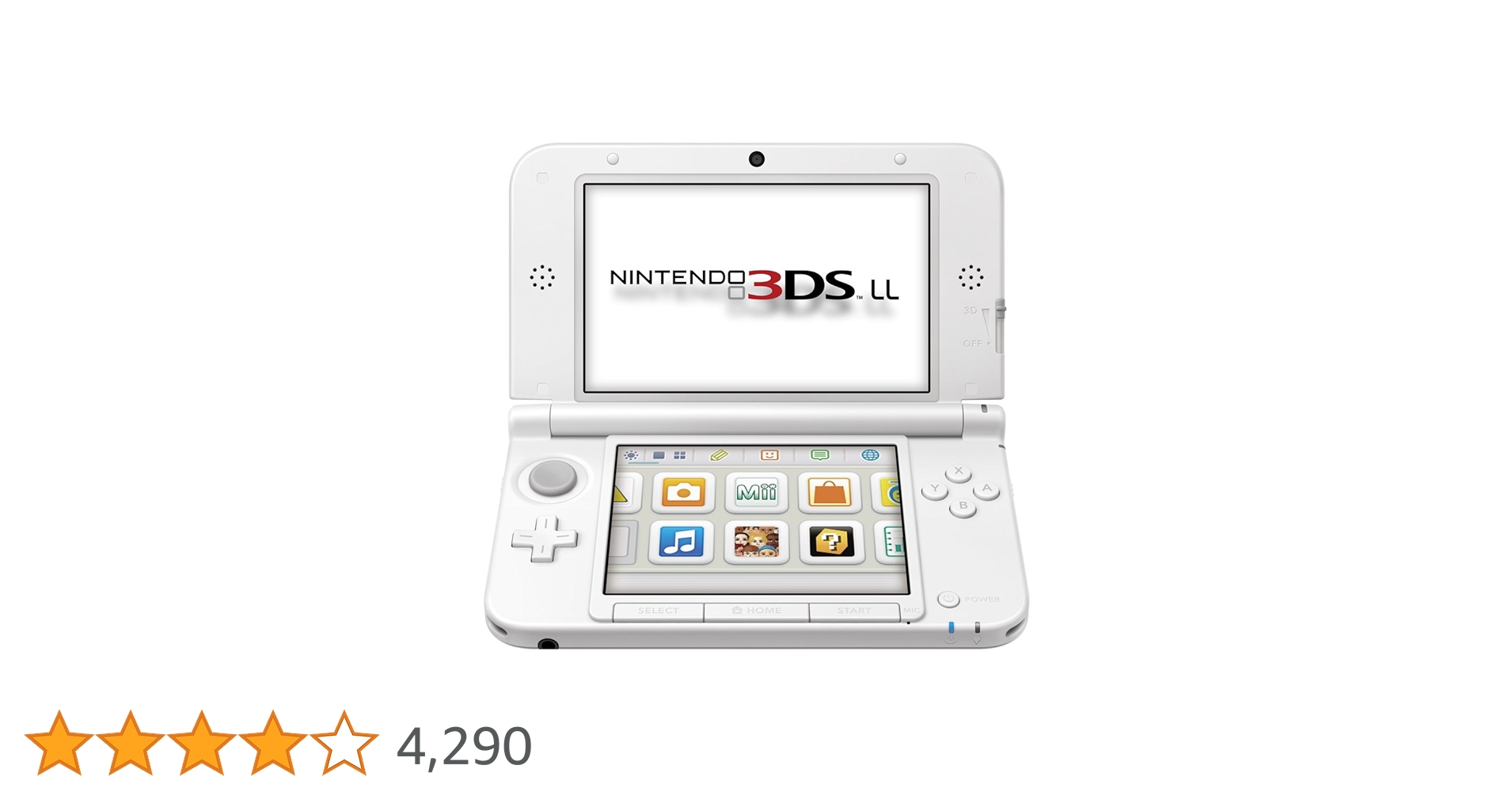 【極美品】ニンテンドー3DS LL ホワイト new Nintendo 3DS LL ホワイト ニンテンドー 本体 箱付き 3DS LL