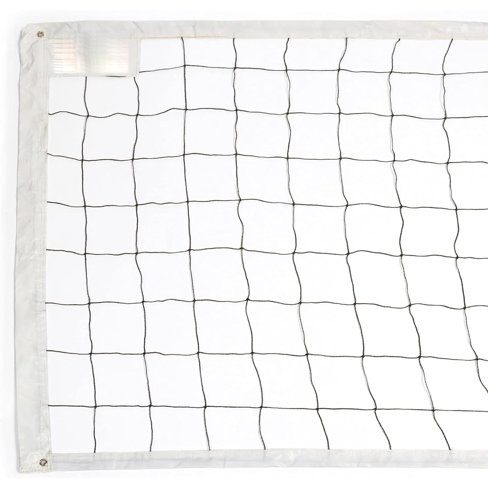 THE WHITE SHOP Replacement Volleyball Net with High Strength Cable, Reinforced Side Tapes, and Weather Resistant Material