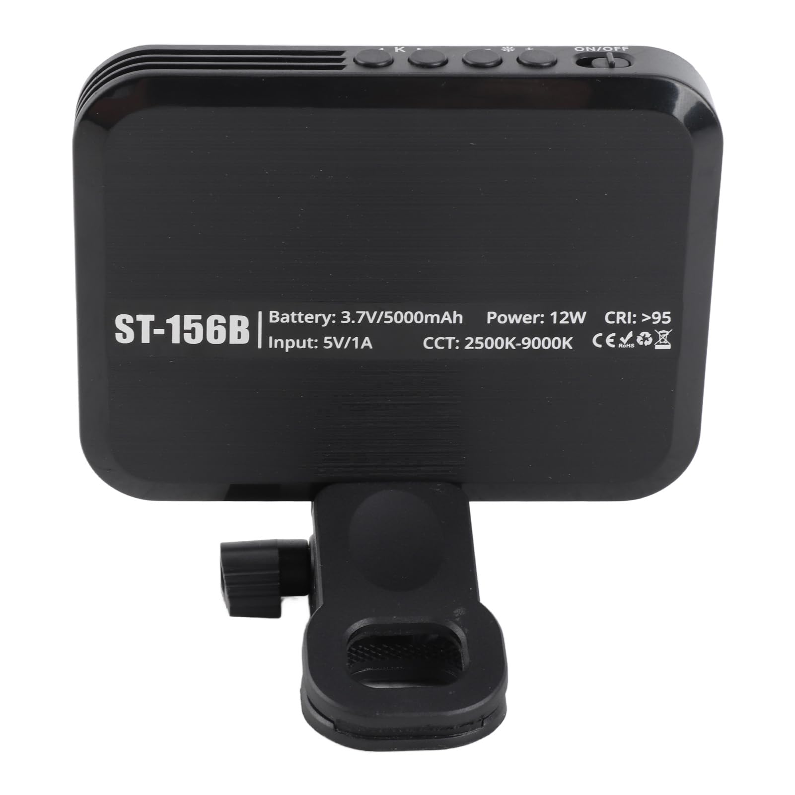 156 LED Luz de Selfie para teléfono 5000mAh Luz de Video Recargable 2500k 9000K Temperatura de Color Lámpara de Relleno de Alto Brillo para cámara Computadora portátil Vlogging
