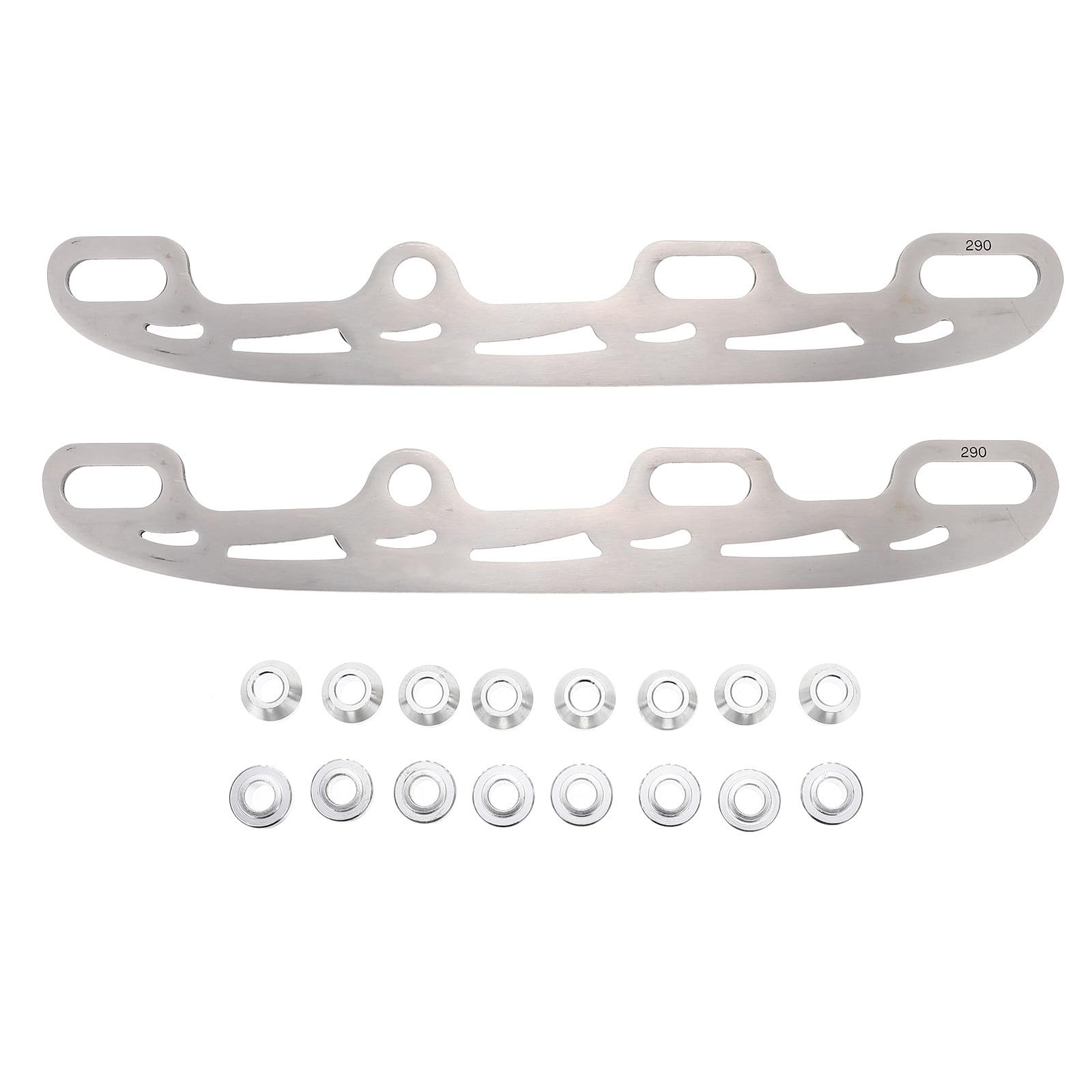 Lames de Patins de Rechange en Acier Inoxydable, Argenté 290 Mm