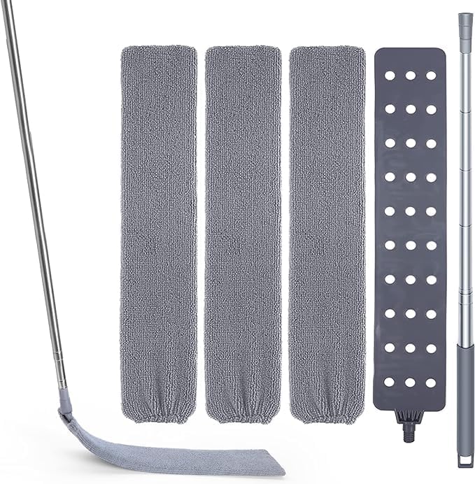 FUUNSOO Nettoyeur de Poussière Rétractable: Nettoyage Facile et Efficace Jusqu'à 2m