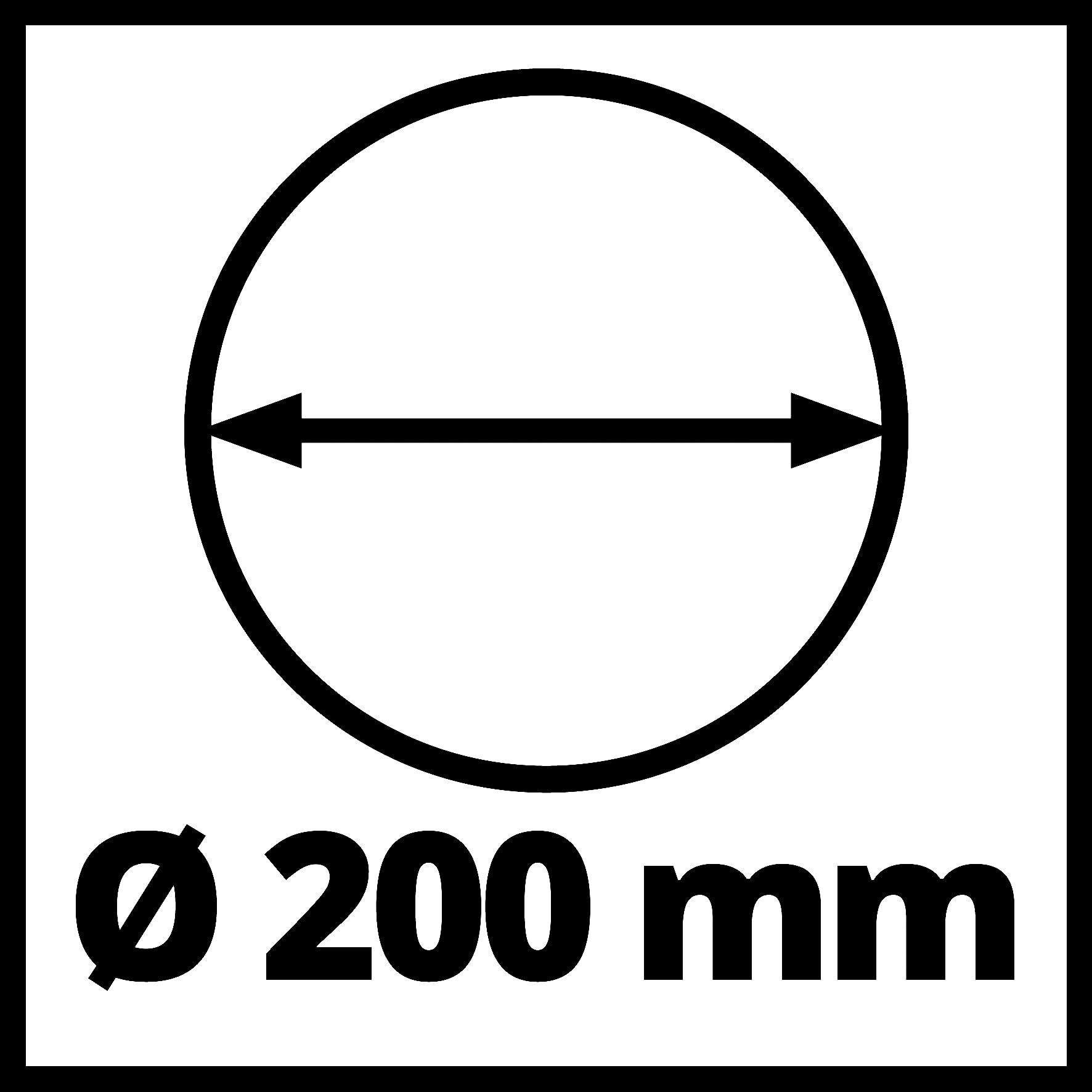 Barrena Original Einhell de 200 mm para barrenadora con batería (accesorio adecuado para barrenadora con batería GP-EA 18/150 Li Bl, diámetro perforado 200 mm, longitud de barrena 80 cm)