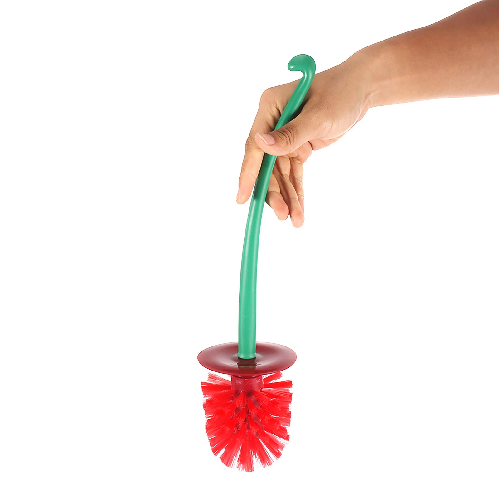 Toilet Brush with Holder, Deep Cleaner Hygienic Toilet Brush with Flexible Bristles - Image 4