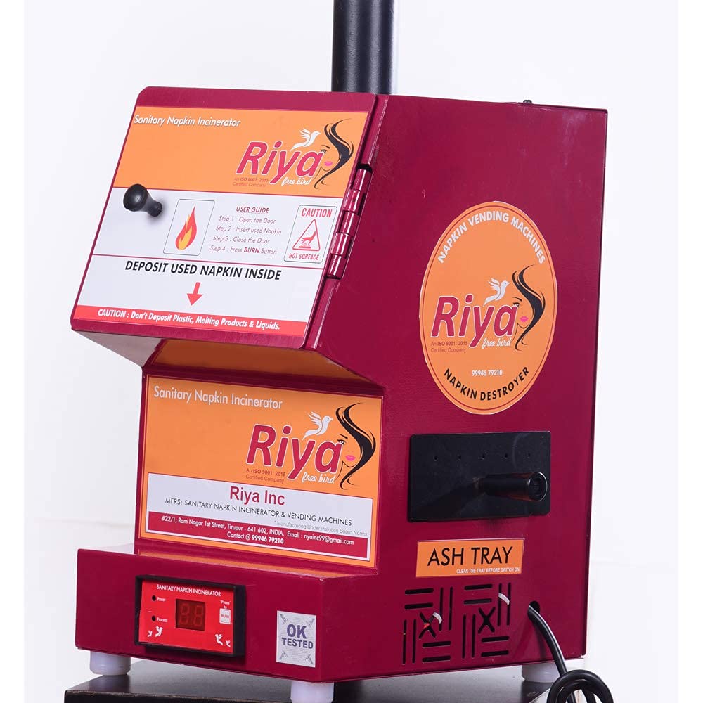 Riya Womens Sanitary Pad Destroyer - Sanitary Napkin incinerator for schools,college,Office & Hotels machine –Automatic Napkin destroyer machine (B08LL8F1D9) Amazon Price History, Amazon Price Tracker