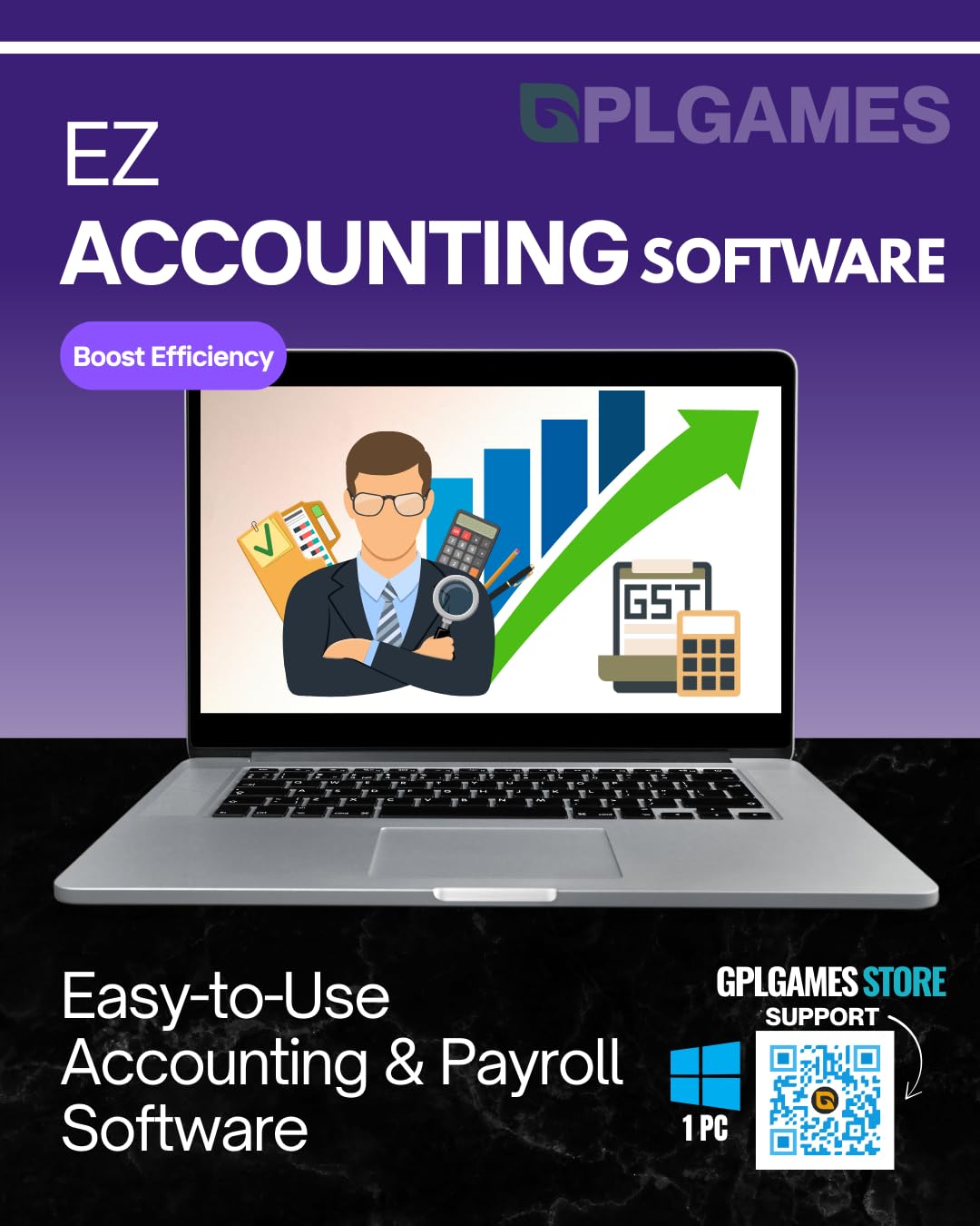ezAccounting & Payroll Software (Lifetime / 1 PC) (Instant Delivery)
