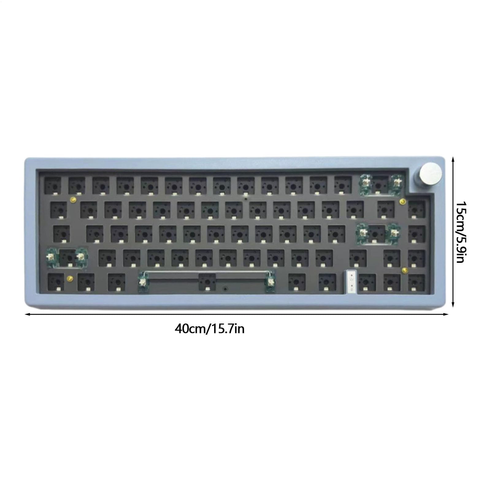 Generico Mechanische RGB- – Mini mechanische Eingabekarte, beleuchtete | Tastenreihe, Präzisionskontrollzifferblatt, Longtail-Attribut für Peripheriegeräte | Funktionales Zubehör für Zone