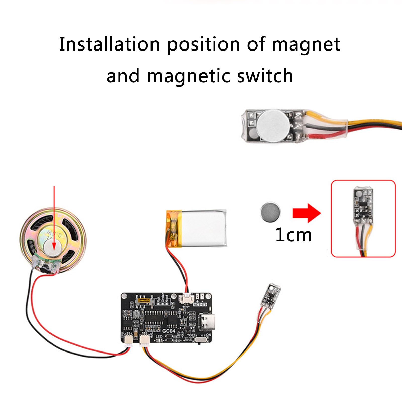 RGYBAO Voice Module for Greeting, 8MB Memory, Customizable Sound Chip for Special Occasions, DIYer Craft Lovers
