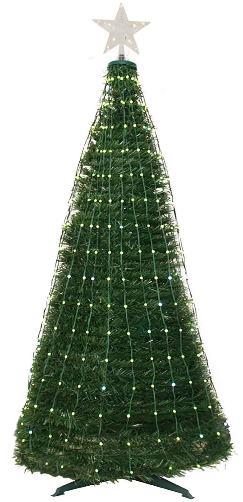 Amazon.co.jp: 折りたたみ式の簡単な組み立てモミの木、休日の装飾用の