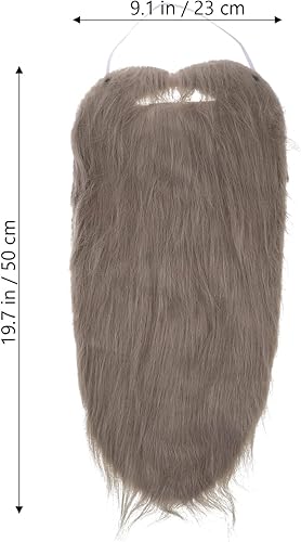 Miniatura 4 de jojofuny 3 piezas de accesorios para disfraz de barba, bigote, barba falsa, bigote, barba, disfraz de barba, disfraz de fiesta de barba, maquillaje