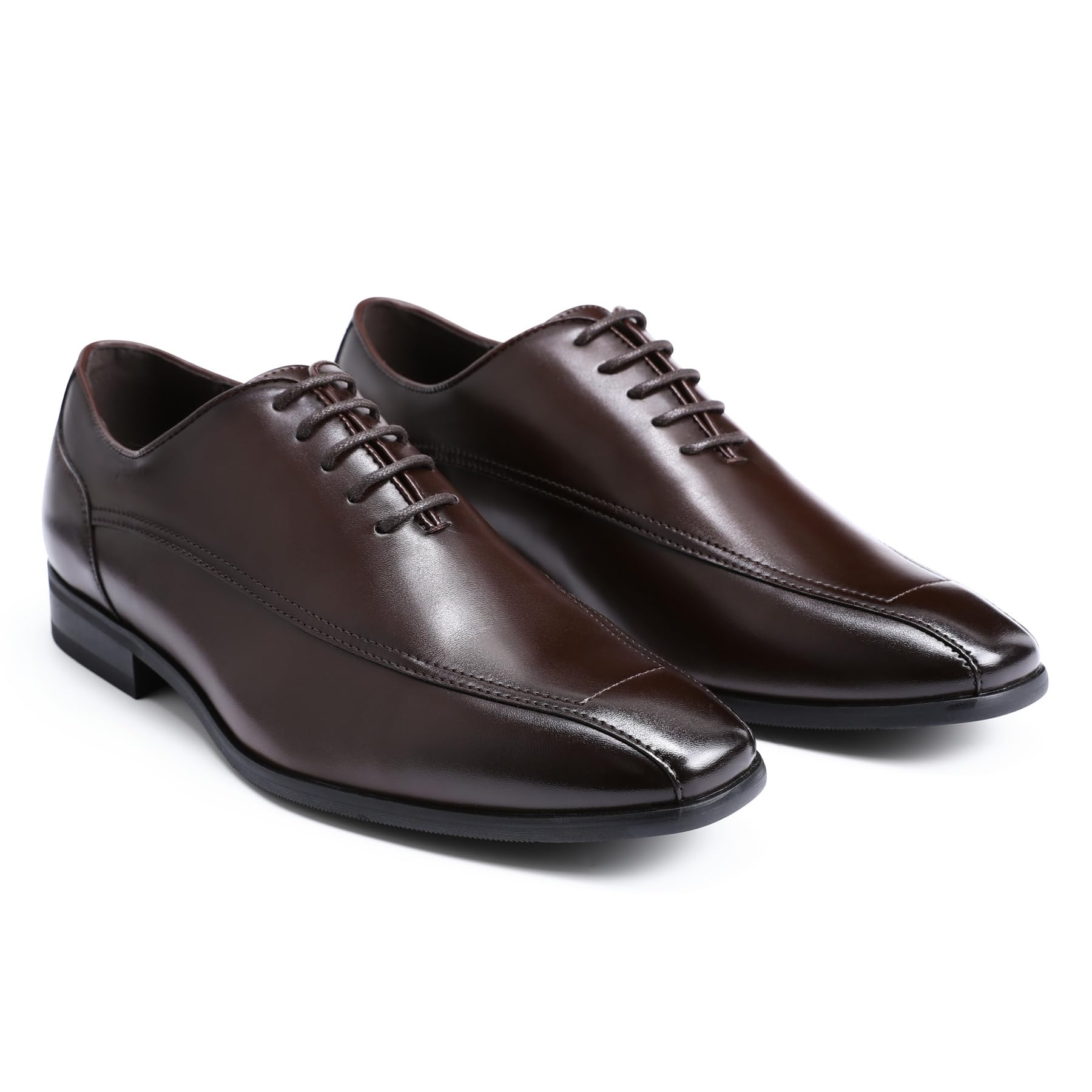 YFFUSHI Zapatos de Cordones para Hombre Oxford Clásico Zapatos de Vestir para Oficina y Boda Cómodos
