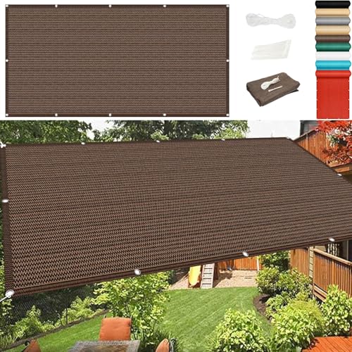 Voile ombrage perméable rafraîchissant pour terrasse et balcon