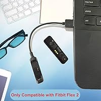 Vista 6 de Cable de carga para Fitbit Flex 2, Cable de carga de cargador USB de repuesto para Fitbit Flex 2 (negro)