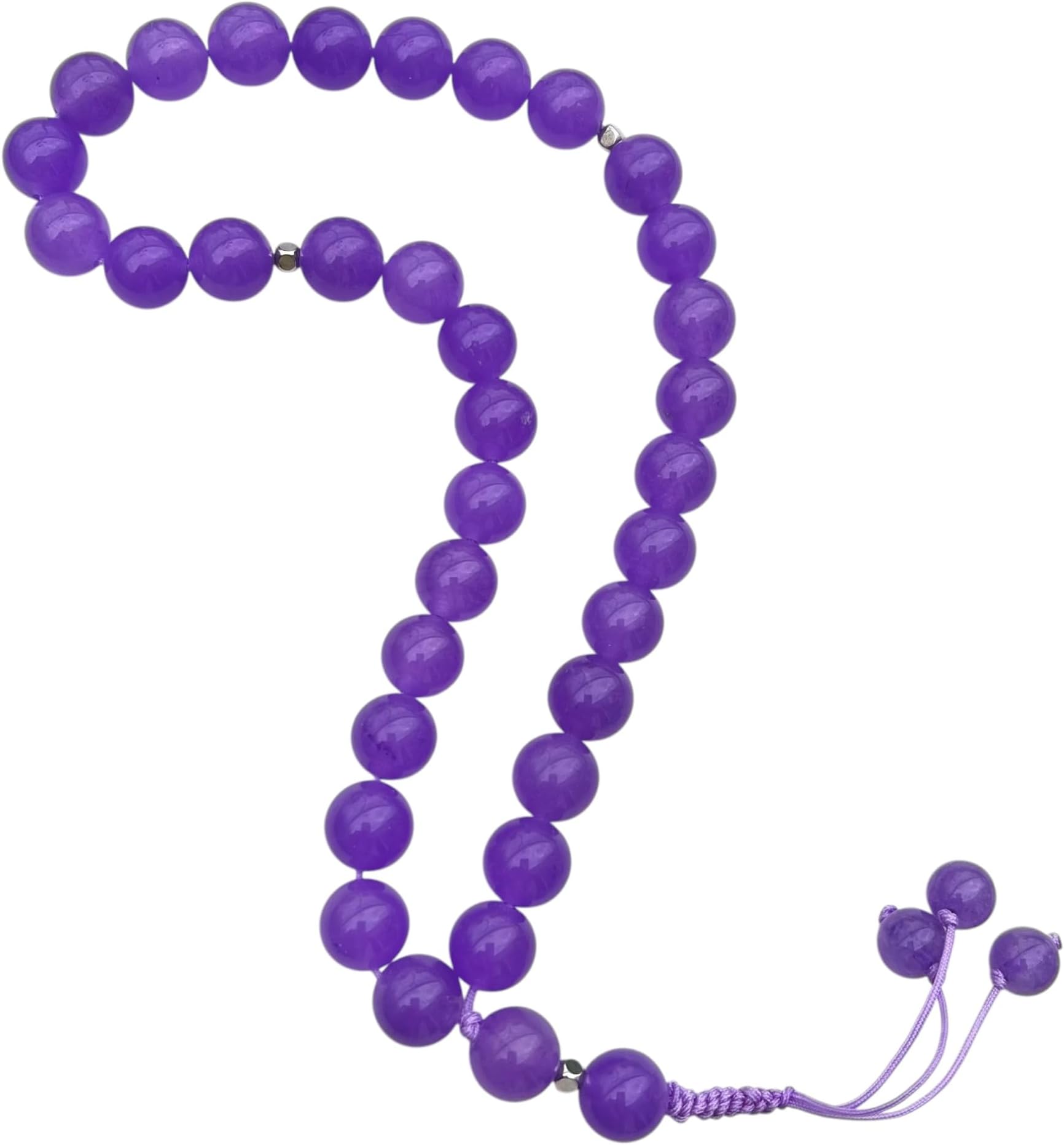 33 Beads Natural Stone Misbaha Tasbih – Prayer Beads for Meditation & Mindfulness – Stress Relief & Relaxation Gift for Men & Women – Aqeeq, Turquoise, Natural Stone Beads