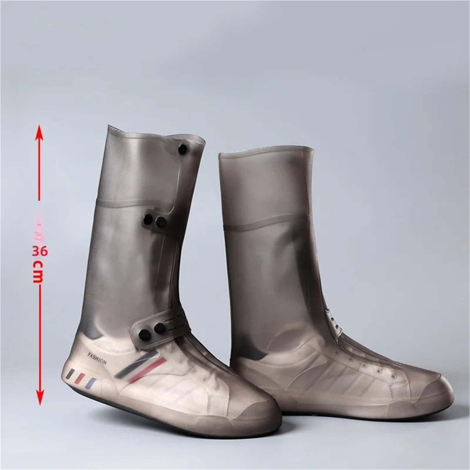 Cubre Zapatos Impermeable Botas de lluvia inyección una moldura, antideslizantes, gruesas, resistentes al desgaste, zapatos senderismo for adultos aire libre, cubierta impermeable for