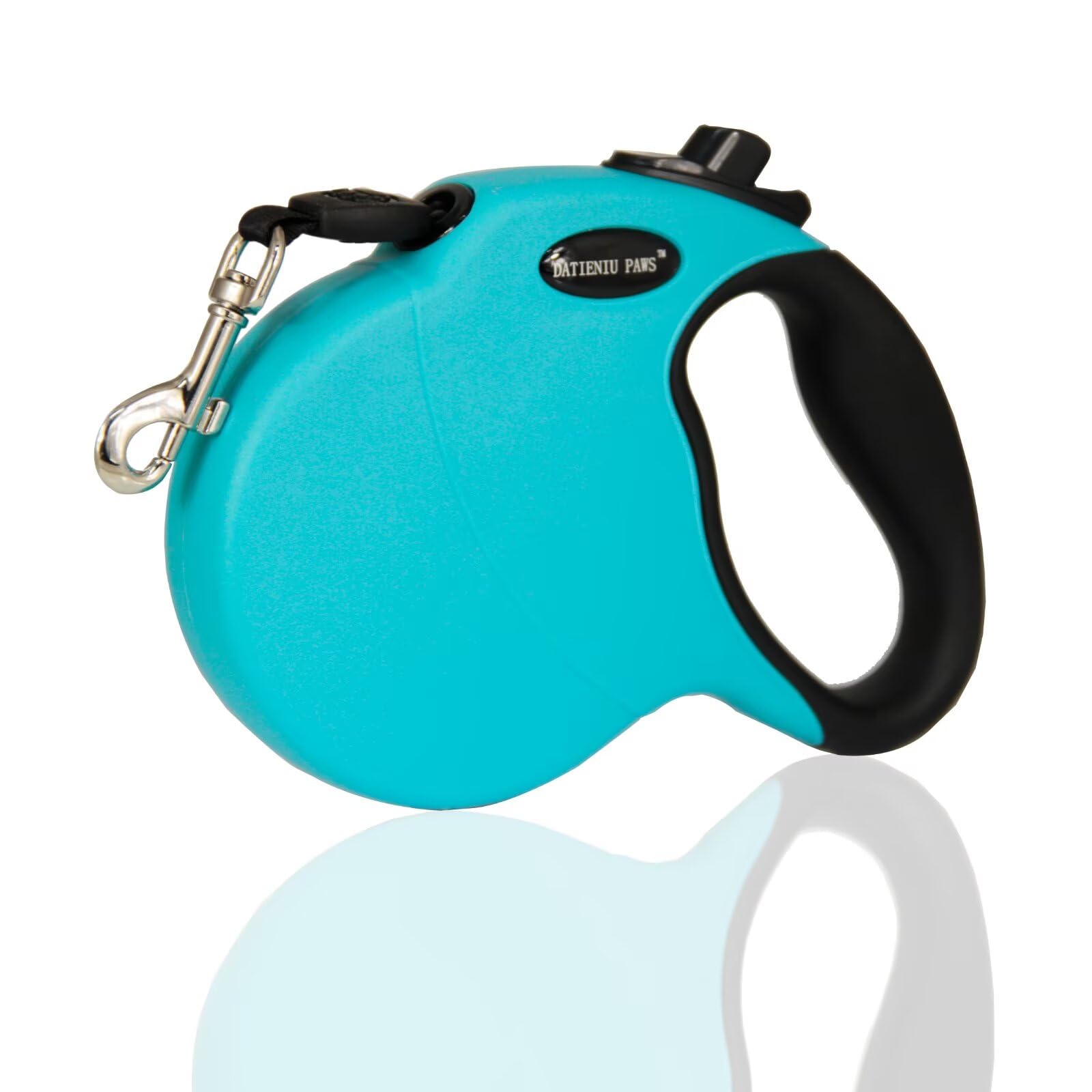 Retractable Dog Leash Hands-Free Adjustable Length 16ft with Safety Lock Durable Nylon Belt for Small Medium Large Dogs Easy Walk Training Portable Dog Leash Blue M