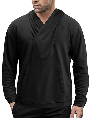 Fallorchid Men's Hoodies Loose Fit Pullover Casual Fashion Long Sleeve