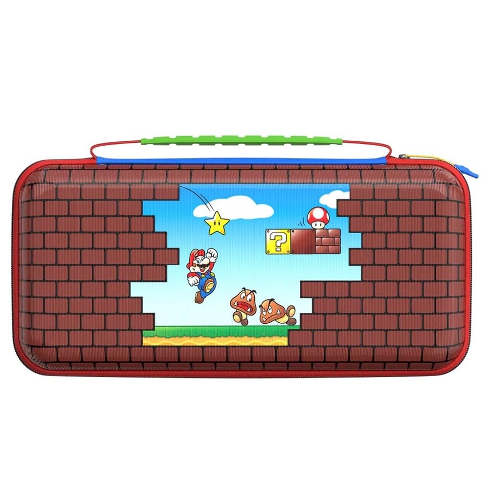 Turtle Beach Bezprzewodowy kontroler do gier Afterglow Wave RGB – oficjalnie licencjonowany dla Nintendo Switch 2, Nintendo Switch,, klocki mario, Una talla