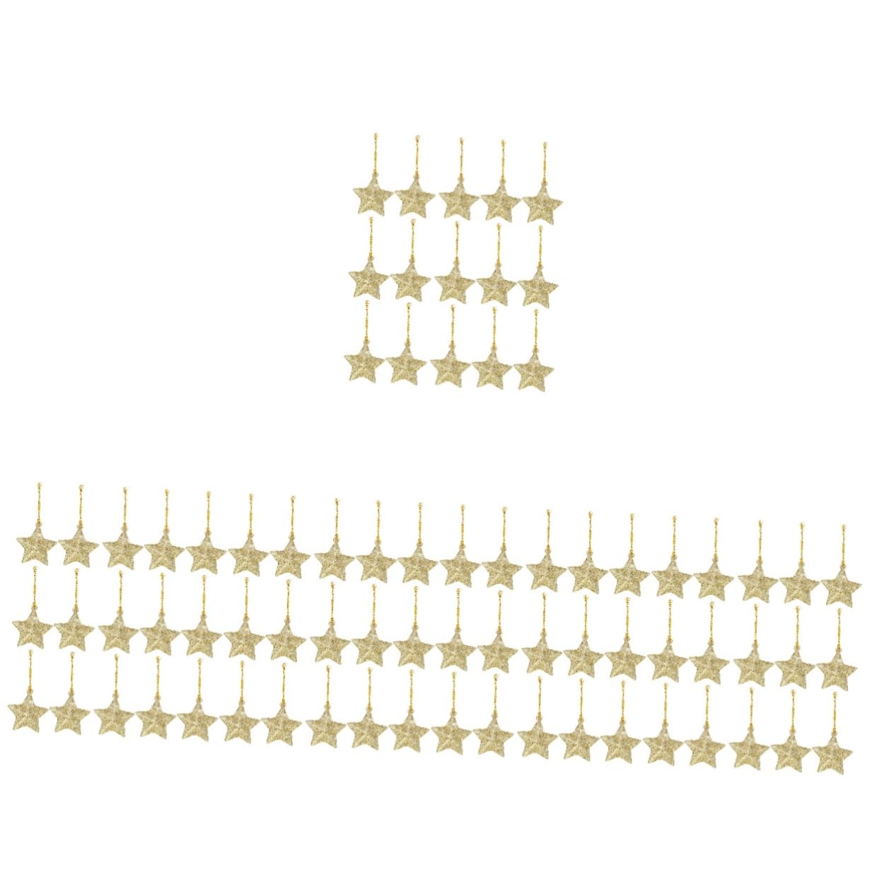 Ciieeo 5 Set Di Decorazioni Natalizie Uniche A Forma Di Stella Con Ciondolo Per Albero Di Natale Decorazioni Da Giardino Per Feste 30 Pezzi * 5