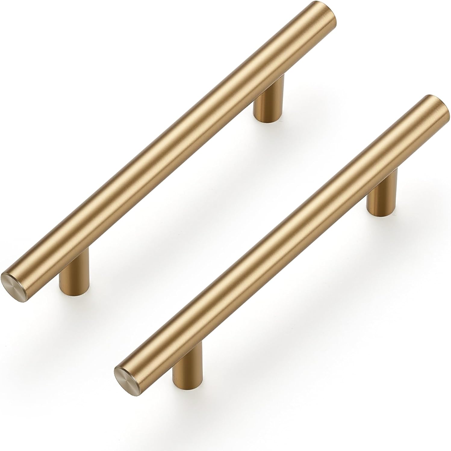 Ravinte 30 Pack 6 inch Cabinet Pulls Champagne Bronze Stainless Steel Kitchen Drawer Pulls Cupboard Handles Cabinet Handles 3.75” Hole Center