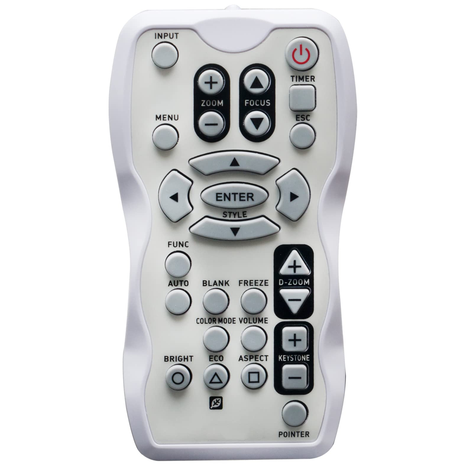 VINABTYVINABTY YT-110 replacement remote control suitable for Casio projectors XJ-A141, XJ-A251, XJ-A246, XJ-A256, XJ-A241, XJ-A146, XJ-A142, XJ-A142-UJ, XJ-A145, XJ-A145V, XJ-A145V