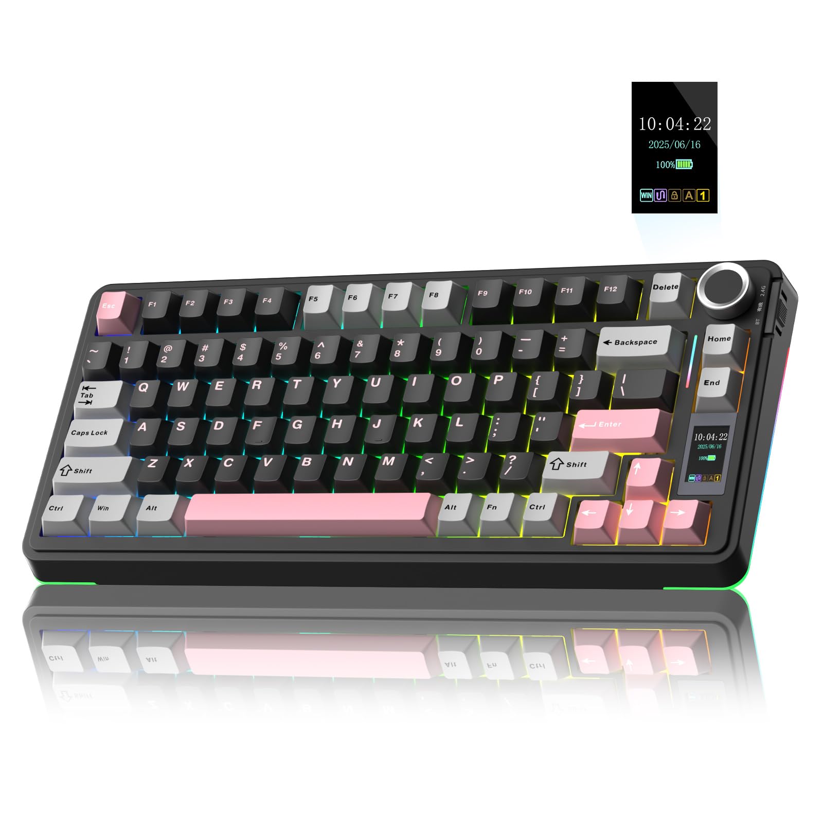 AULA S75 PRO キーボード 本体 Amazon.com: AULA S75 PRO Wireless Mechanical Keyboard with