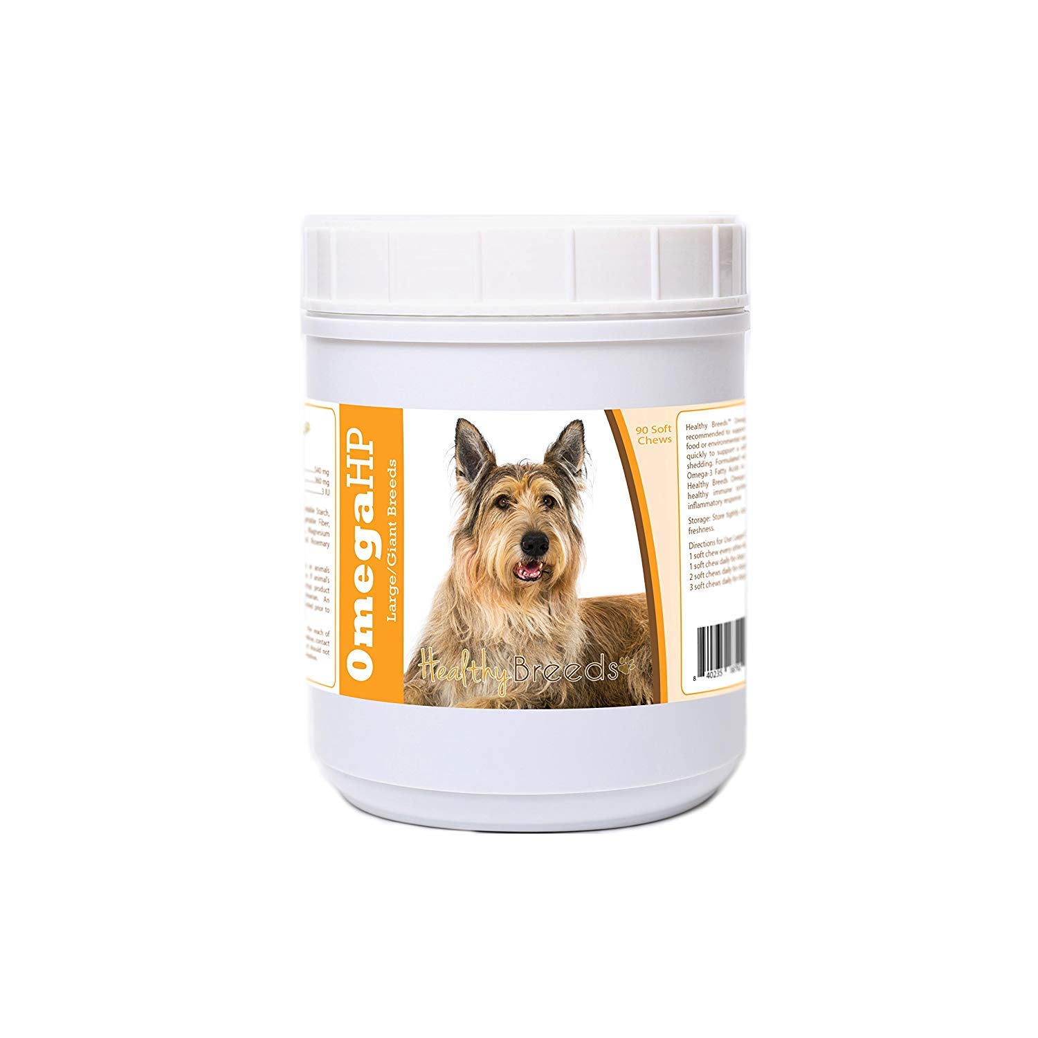 Healthy Breeds Berger Picard Omega HP Fatty Acid Skin and Coat Support Soft Chews 90 Count