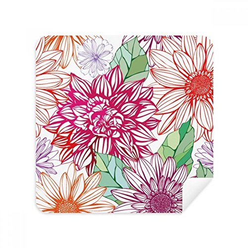 Tissu de nettoyage pompon fleur pour verres de lunettes et écrans