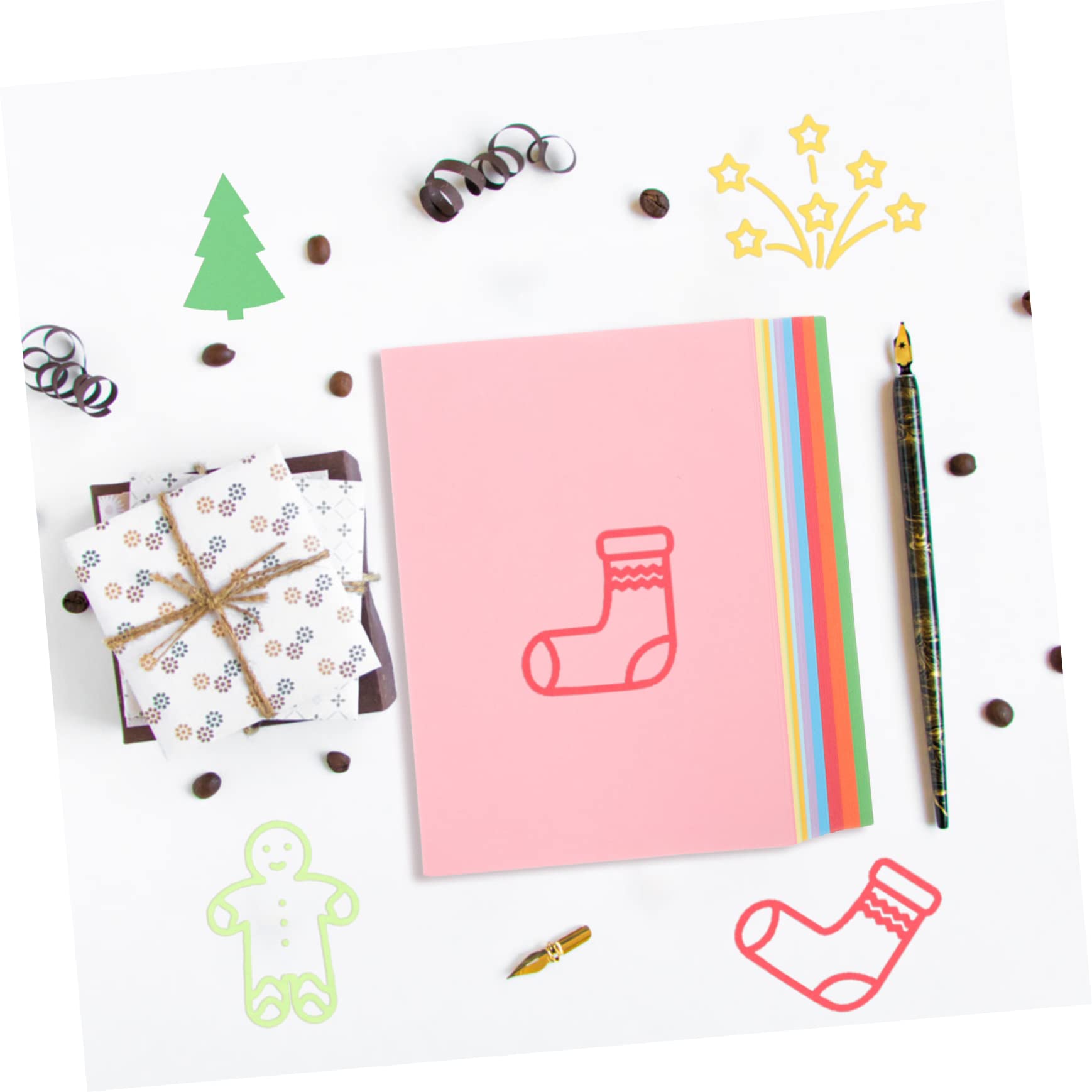 NUOBESTY 100blätter Bastelpapier Verdickt Bunt Faltpapier Malpapier Für Junge Mädchen Und Erwachsene Zu Hause Kindergarten Schule Diy-bastelpapier Origami-papier