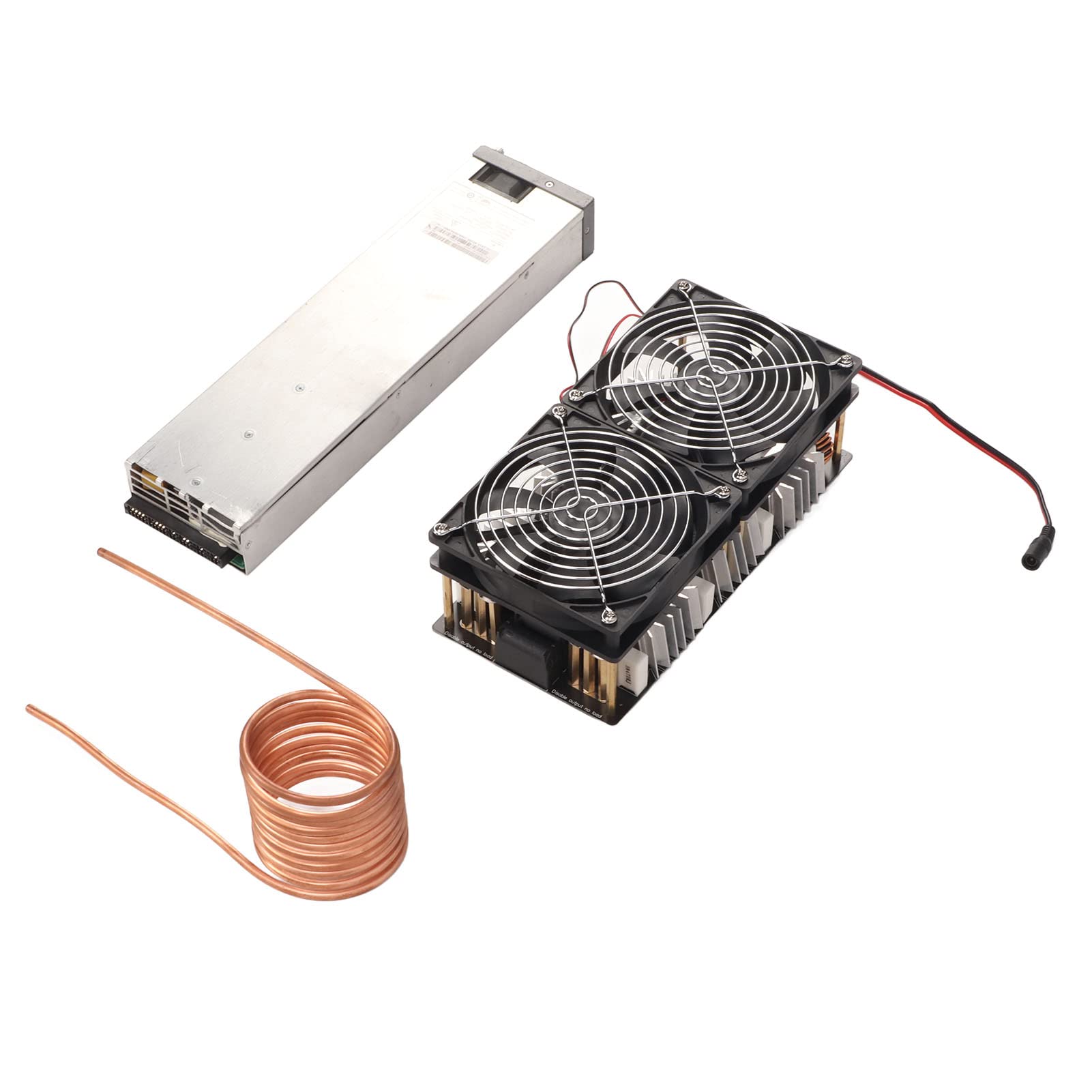 Dissipation Thermique Rapide de L'appareil de Chauffage par Induction DC12V-48V de 2500W ZVS pour Le Fer, Le Cuivre, l'or, l'argent, Le Matériel de Carte PCB en Aluminium (Prise