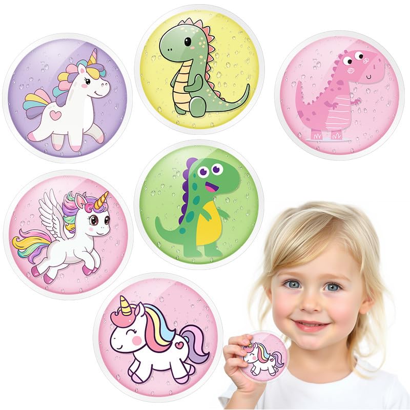 Flintronic 6 Stück kühlakku Kinder Kühlpads Kinder mit Ungiftig Gel für Verletzungen Kühlpacks Kalt & Warm Kompresse Kühlakku Reusable for Kids Adult 7 CM