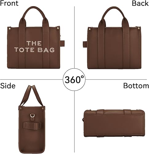 Miniatura 4 de La bolsa de cuero para mujer, bolsas de mano para mujer con cremallera, puede hombrocruzado, bolso