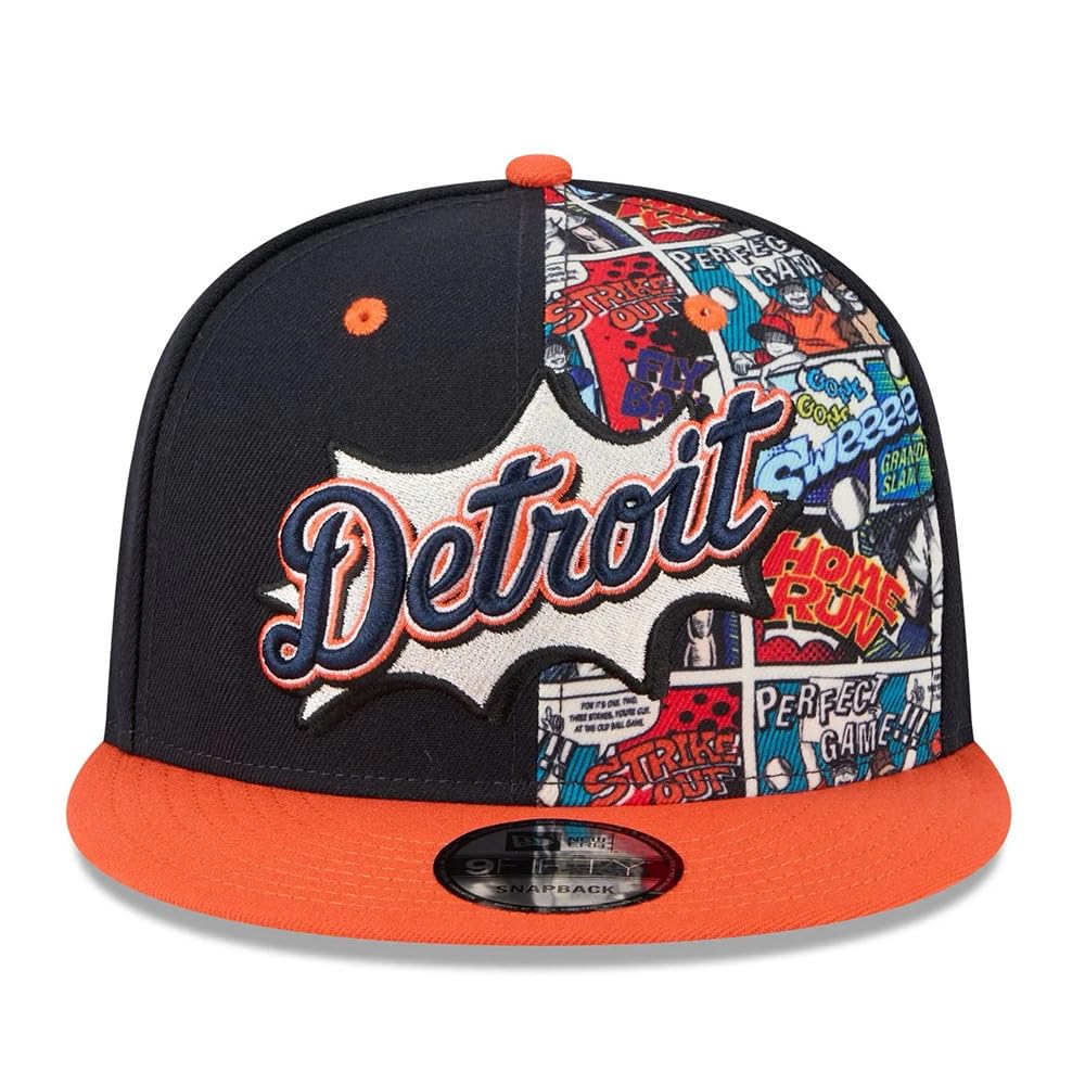 New Era Detroit Tigers 9FIFTY Diamond Hero Edition Snapback Cap Verstellbare Mütze Navy Blau Orange