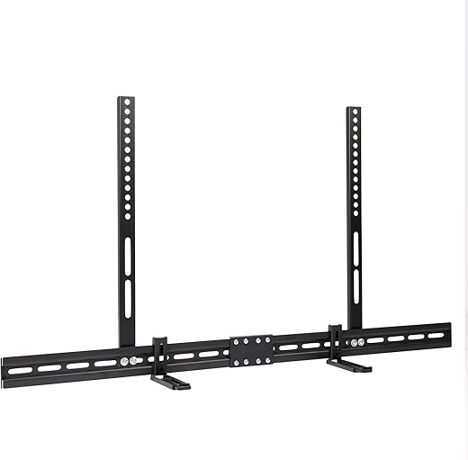 Universal Soundbar Brackets Under TV, Soundbar Mount Fit Soundbar with or Without Holes for LG Samsung Sonos