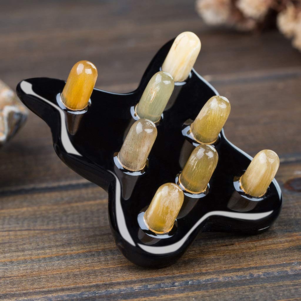 YXCKG Guasha Massage Tool Früher Natürliche Büffelmassage-Therapie-Werkzeuge, Rücken Nacken Bein Trigger Point Behandlung Gua Sha Massage, Traditionelles Schälgerät für den Körper