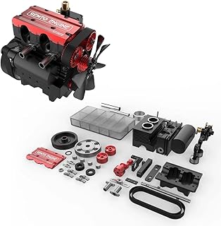 APAP Engine Model Kit, SEMTO ENGINE ST-NF2 7.0cc Mini Inline Double-cylinder Four-stroke Air-cooled Nitro Interal Combustion Engine Model