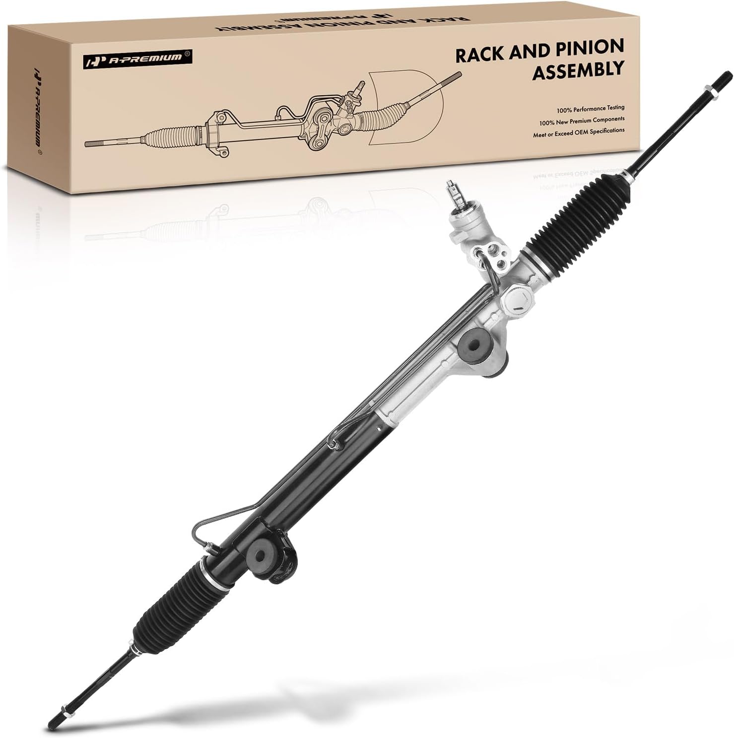 A-Premium - Hydraulic Power Steering Rack and Pinion Compatible with Ford F-150 F150 2004-2008, Lobo 2004-2008 & Lincoln Mark LT 2006-2008, 4.2L 4.6L 5.4L, 4WD Only, Replace# 8L3Z3504B
